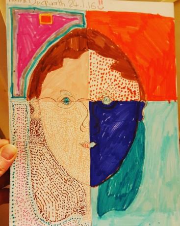 Дете изобразява какво е да имаш ADHD в изкуството