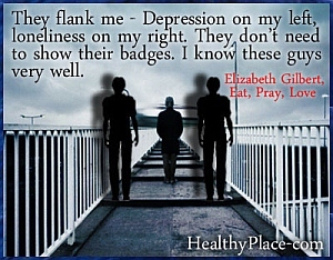Цитат на самотата и депресията - Те ме крият - Депресия отляво, самота отдясно. Не е необходимо да показват значките си Познавам тези хора много добре.