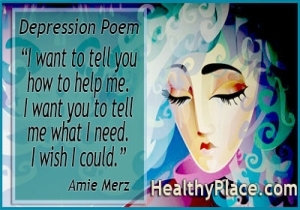Стихотворение за депресия от Ами Мерц - искам да ви кажа как да ми помогнете. Искам да ми кажете от какво имам нужда. Иска ми се да можех.
