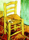 Картината на Ван Гог на стол и тръба